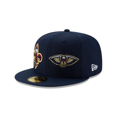 Sapca New Era New Orleans Pelicans NBA Double Hit 59FIFTY Fitted - Albastri